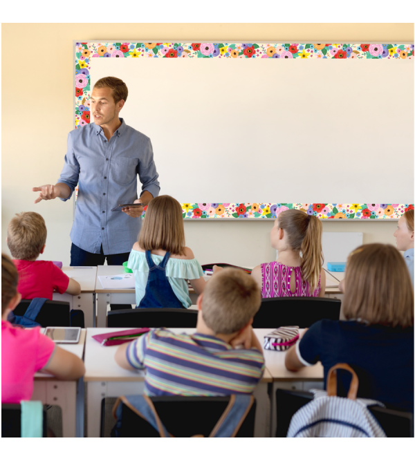 Teacher Created Resources® Everyone is Welcome Hearts Straight Border Trim, 35 Feet Per Pack, 6 Packs